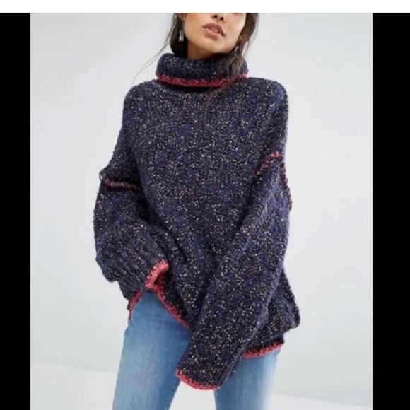 Free People Alpaca wool Echo oversized chunky mohair sweater - Picture 8 of 8